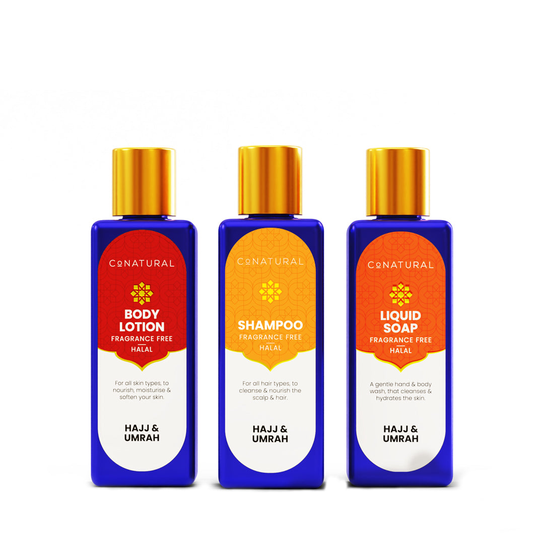 Fragrance Free Soap, Unscented toiletries, Hajj & Umrah toiletries