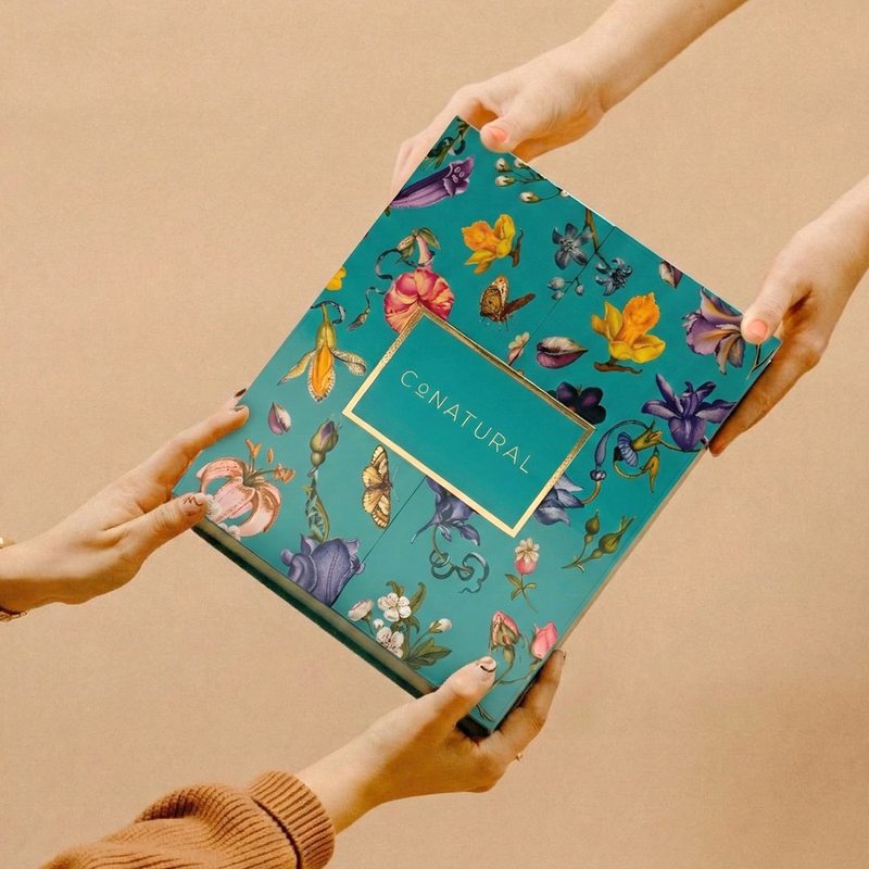 Turquoise Floral Gift Box