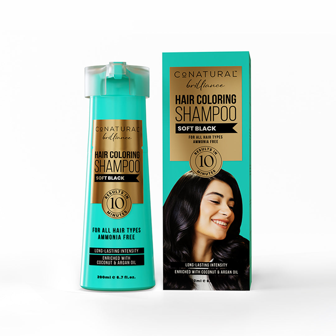 Hair Coloring Shampoo – Soft Black