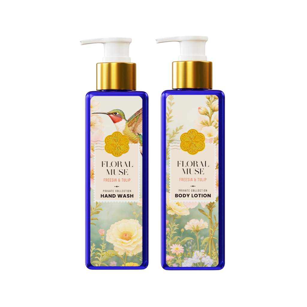Floral Muse Hand Wash & Body Lotion Set | Freesia & Tulip – Conatural